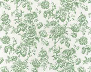 Dollhouse Miniature Wallpaper Tiffany, Seafoam